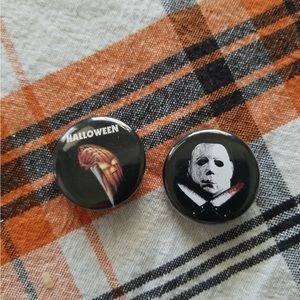 Set Of 2 Halloween Michael Myers Pins